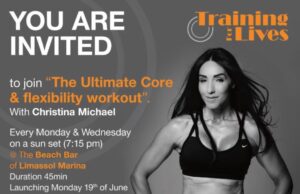 Μαρίνα Λεμεσού – υπαίθρια προπόνηση στο beach bar της μαρίνας trainingforlives1.jpg