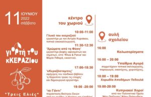 Φεστιβάλ Κερασιού αυτό το Σάββατο στο χωριό Τρεις Ελιές (Δείτε όλο το πρόγραμμα) 283879225_5635799906431717_5059264259750409334_n.jpg