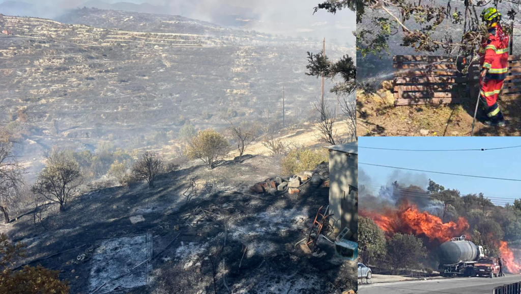 Εκτός ελέγχου η πυρκαγιά στη Λεμεσό –  Εκκενώνεται Αψιού και Μαθικολώνη (ΒΙΝΤΕΟ)