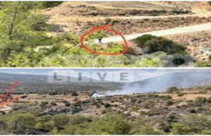 ΕΙΚΟΝΕΣ: Η στιγμή που εμπρηστής στη Λεμεσό πιάνεται στα πράσα να απομακρύνεται από την φωτιά που έθεσε