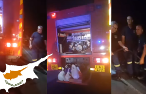 Όμορφη κίνηση από εθελοντές: Πήραν ζεστό μαγειρευτό φαγητό στους πυροσβέστες που πάλευαν με τις φωτιές στην Λεμεσό – Βίντεο