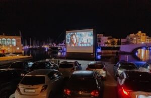 Автокинотеатр на курорте Limassol Marina 14 февраля