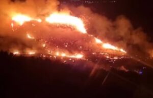 Συναγερμός στην Πυροσβεστική – Φωτιά στην περιοχή του φράγματος Κούρρη