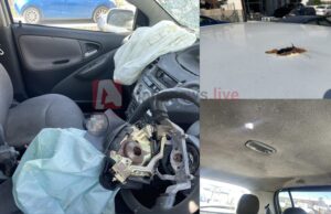 Τροχαίο-σοκ στη Λεμεσό: Εξερράγη αερόσακος Takata, θραύσματα τρύπησαν την οροφή