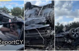 ΒΙΝΤΕΟ: Ανατροπή οχήματος στη Λεμεσό – Γυναίκα οδηγός έχασε τον έλεγχο στην περιοχή Βατί