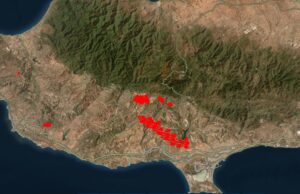 ΤΩΡΑ: Αυτά είναι τα ενεργά μέτωπα της φωτιάς – Σκληρή μάχη σε Όμοδος