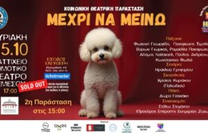 Κοινωνική Θεατρική Παράσταση: «Μέχρι να μείνω» – Προστέθηκε επιπλέον παράσταση λόγω μεγάλης ανταπόκρισης του κοινού