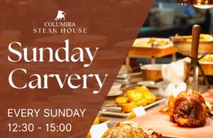 Το φημισμένο Sunday Carvery Lunch επιστρέφει στο Columbia Steak House