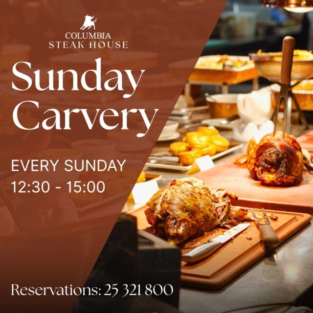 Το φημισμένο Sunday Carvery Lunch επιστρέφει στο Columbia Steak House