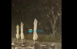 Ελαφριά χιονόπτωση στην περιοχή Τροόδους – Στα λευκά για πρώτη φορά τον φετινό χειμώνα