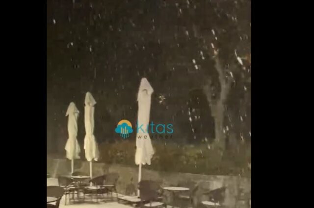 Ελαφριά χιονόπτωση στην περιοχή Τροόδους