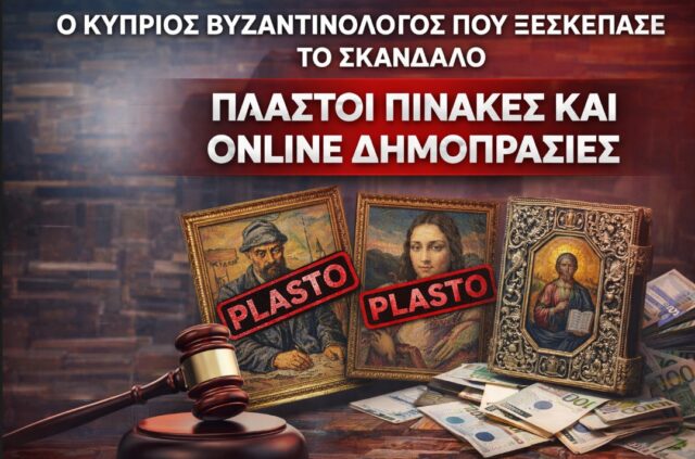 Ο Κύπριος Βυζαντινολόγος που «ξεσκέπασε» το σκάνδαλο τέχνης: Οι πλαστοί πίνακες και οι online δημοπρασίες που σοκάρουν Ο Κύπριος Βυζαντινολόγος που «ξεσκέπασε» το σκάνδαλο τέχνης: Οι πλαστοί πίνακες και οι online δημοπρασίες που σοκάρουν