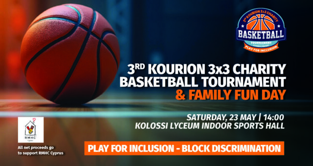 Το 3rd Kourion 3×3 Charity Basketball Tournament & Family Fun Day επιστρέφει για καλό σκοπό Το 3rd Kourion 3×3 Charity Basketball Tournament & Family Fun Day επιστρέφει για καλό σκοπό