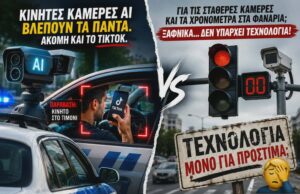 Για τα TikTok και το κινητό στο τιμόνι υπάρχει AI. Για τα φανάρια… ξαφνικά δεν υπάρχει τεχνολογία