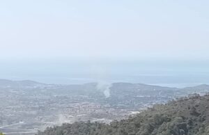 Καπνός από τη φωτιά στον Πύργο Λεμεσού στις 28 Ιουλίου 2026