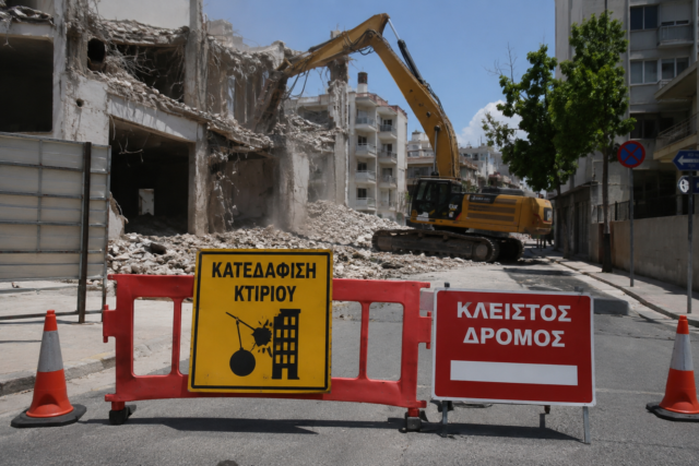Κατεδαφίζεται εγκατελειμένο κτίριο στην Λεμεσό – Οι δρόμοι που θα επηρεαστούν