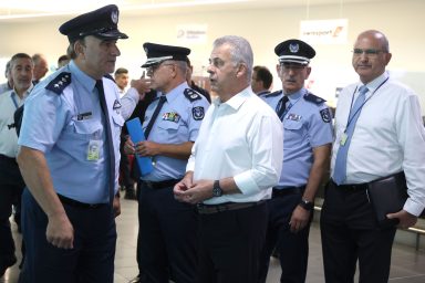 Υπουργός Μεταφορών, Υπουργός Δικαιοσύνης – Επίσκεψη στο Αεροδρόμιο Λάρνακας