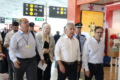 Υπουργός Μεταφορών, Υπουργός Δικαιοσύνης – Επίσκεψη στο Αεροδρόμιο Λάρνακας