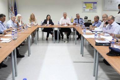 Υπουργός Μεταφορών, Υπουργός Δικαιοσύνης – Επίσκεψη στο Αεροδρόμιο Λάρνακας