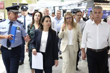 Υπουργός Μεταφορών, Υπουργός Δικαιοσύνης – Επίσκεψη στο Αεροδρόμιο Λάρνακας