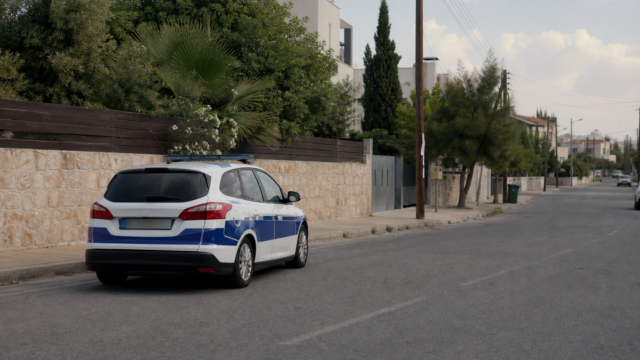 Αστυνομικό όχημα σε κατοικημένη περιοχή της Λεμεσού στο πλαίσιο διερεύνησης υπόθεσης