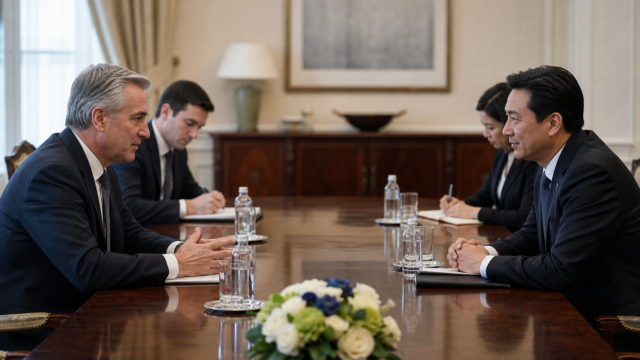 Να χρησιμοποιηθεί μία από τις διαθέσιμες επίσημες φωτογραφίες της συνάντησης ως featured Η εικόνα αποτελεί προϊόν Τεχνητής Νοημοσύνης.