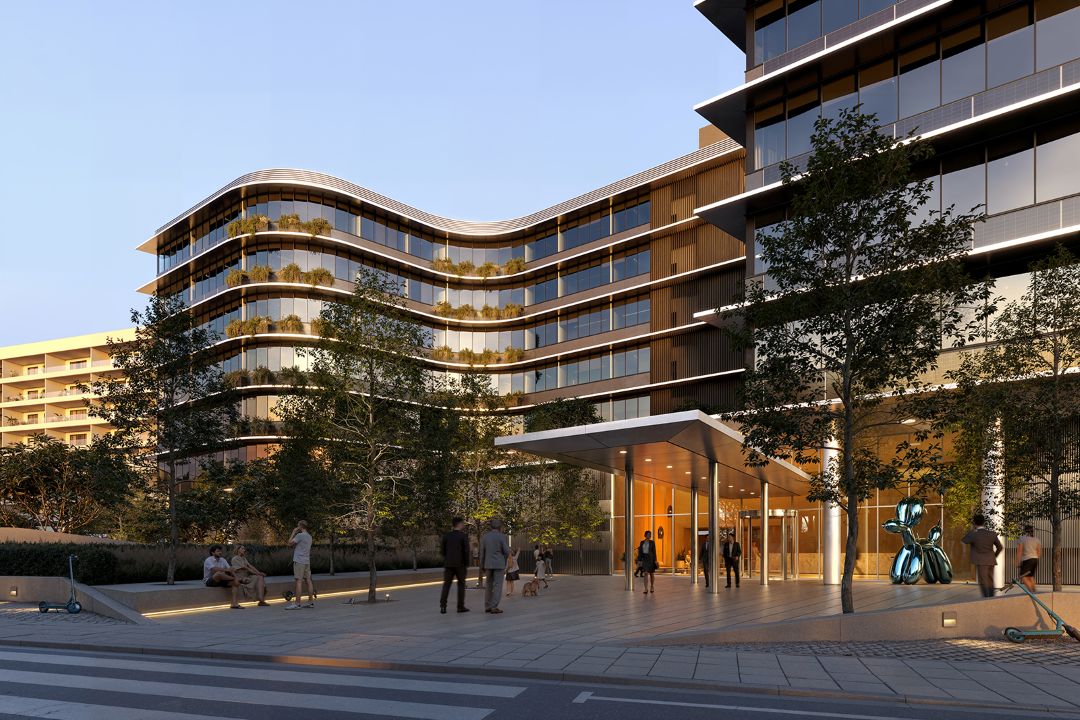 Η είσοδος και οι κοινόχρηστοι χώροι του Silicon Park στη Λεμεσό
