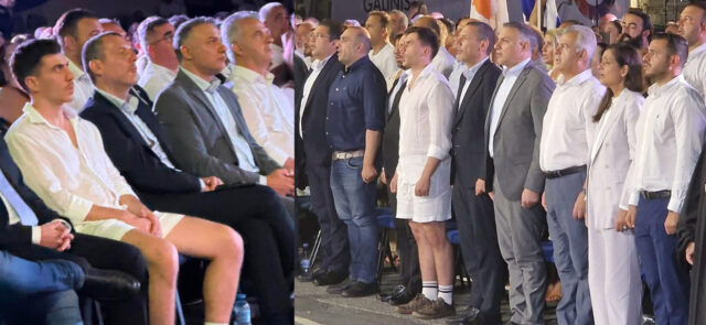 ΦΕΙΔΙΑΣ ΠΑΝΑΓΙΩΤΟΥ: Η εμφάνισή του στην εκδήλωση για Ισαάκ και Σολωμού προκάλεσε αντιδράσεις – «Ασέβεια προς τους νεκρούς»-(Φώτο)
