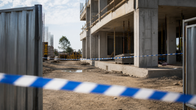 Συμβολική εικόνα αστυνομικής έρευνας σε εργοτάξιο μετά από περιστατικό στο Ζακάκι