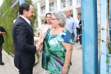 Πρόεδρος της Δημοκρατίας – Επίσκεψη στο Γυμνάσιο Αγίου Δομετίου