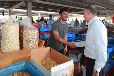Υπουργός Γεωργίας – Επίσκεψη στη νέα Λαϊκή Αγορά Στροβόλου