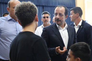 Πρόεδρος της Δημοκρατίας – Επίσκεψη στο Γυμνάσιο Αγίου Δομετίου