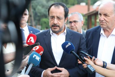 Πρόεδρος της Δημοκρατίας – Τελετή εγκαινίων του έργου «Αναβάθμιση Πολιτιστικού Κέντρου Δυμών»