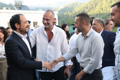 Πρόεδρος της Δημοκρατίας – Τελετή εγκαινίων του έργου «Αναβάθμιση Πολιτιστικού Κέντρου Δυμών»