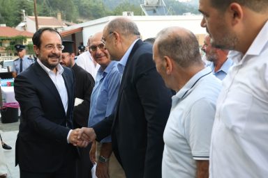 Πρόεδρος της Δημοκρατίας – Τελετή εγκαινίων του έργου «Αναβάθμιση Πολιτιστικού Κέντρου Δυμών»