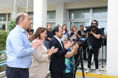 Πρόεδρος της Δημοκρατίας – Επίσκεψη στο Γυμνάσιο Αγίου Δομετίου
