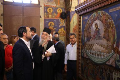 Πρόεδρος της Δημοκρατίας – Τελετή εγκαινίων της ανάπλασης του πυρήνα της Κοινότητας Μενίκου