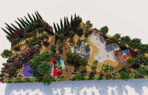 Αγία Φύλα: Παιδική χαρά, skatepark και 34 νέα δέντρα στην προμελέτη της πλατείας Επίσημη φωτορεαλιστική απεικόνιση της προμελέτης για την πλατεία Δ3 στην Αγία Φύλα, με πράσινο και χώρους παιχνιδιού και άθλησης