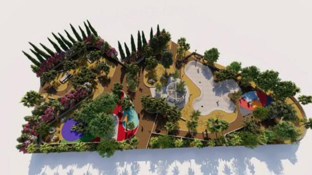 ayia-fyla-d3-official-preliminary-design-16x9-1 Επίσημη φωτορεαλιστική απεικόνιση της προμελέτης για την πλατεία Δ3 στην Αγία Φύλα, με πράσινο και χώρους παιχνιδιού και άθλησης