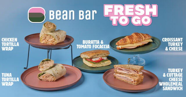 Οι πέντε προτάσεις σάντουιτς και wrap του Bean Bar, με τις τρεις νέες γεύσεις και δύο ήδη διαθέσιμες