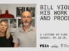 Η Kira Perov μαζί με τον Bill Viola, στην επίσημη αφίσα της διάλεξης