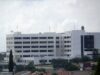 Το κτίριο του Νέου Γενικού Νοσοκομείου Λεμεσού κοντά στον κόμβο του διαγωνισμού