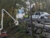 Επισκευή στηθαίου στο Brattleboro των ΗΠΑ, 15 Οκτωβρίου 2025.