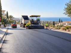 Κούριο: €1,8 εκατ. για ασφαλτοστρώσεις – Η λίστα δρόμων από Ύψωνα έως Επισκοπή Συμβολική απεικόνιση εργασιών ασφαλτόστρωσης σε δρόμο
