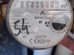 Υδρομετρητής σε κοντινή φωτογραφία