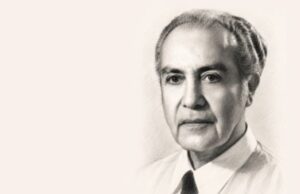 Ο Κύπριος πεζογράφος Γιώργος Φιλίππου Πιερίδης σε ασπρόμαυρο πορτρέτο