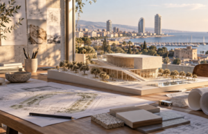 Αρχιτεκτονική εικονογράφηση χώρου πολιτισμού