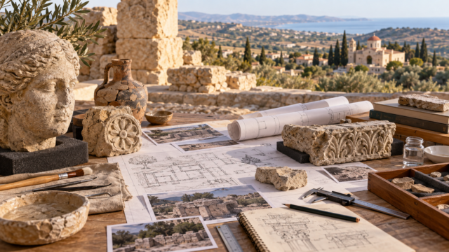 Το Μουσείο Κουρίου στην Επισκοπή αλλάζει: Διαγωνισμός για αποκατάσταση και αναβάθμιση Εικονογράφηση σχεδιασμού συντήρησης αρχαιολογικών ευρημάτων
