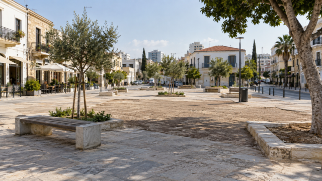 Συμβολική απεικόνιση δημόσιας πλατείας στη Λεμεσό