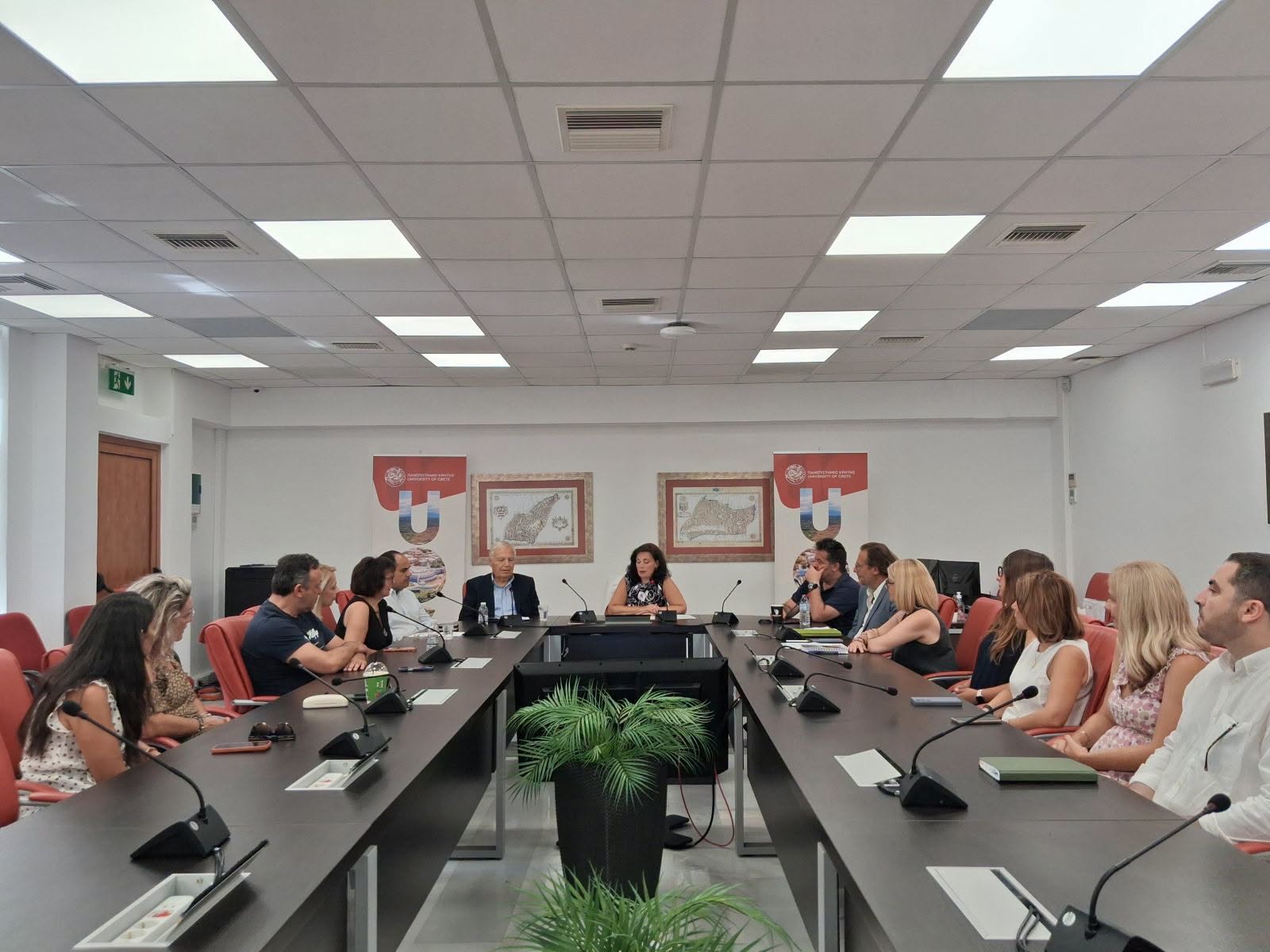 Συνάντηση αντιπροσωπειών του Πανεπιστημίου Λεμεσού και του Πανεπιστημίου Κρήτης